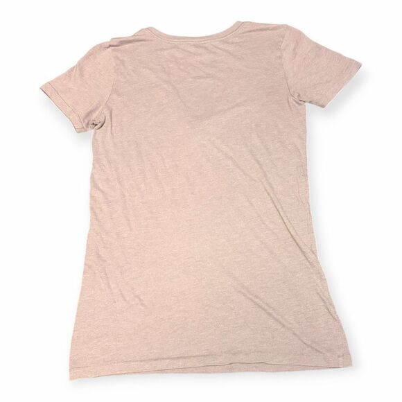 PINK VICTORIA’S SECRET Women’s Light Purple Short Sleeve V-Neck Tee Size Medium - Picture 2 of 4